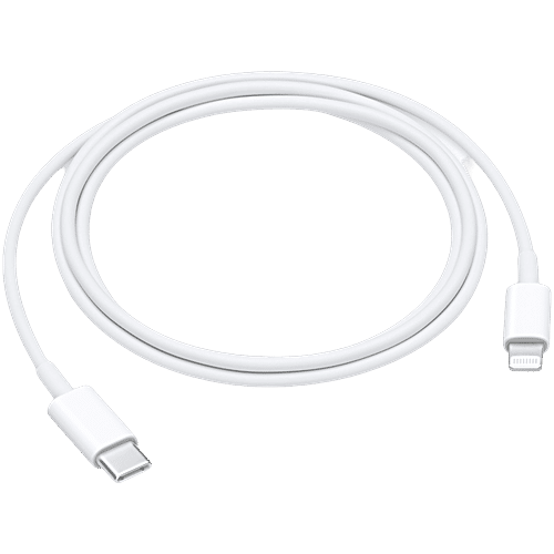 Apple iPhone Type C to Lightning Feet (1M) Cable (Sync and Charge,  White) MUQ93ZM/A, Unit