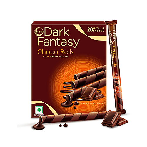 Sunfeast Dark Fantasy Choco Rolls,180G ( buy 1 get 1 )