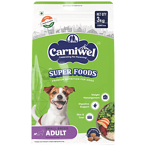 Carniwel Super Foods Adult Dry Dog Food Small Breed, kg