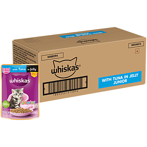 Whiskas Junior Kitten Wet Food With Tuna In Jelly to 12 Months, kg