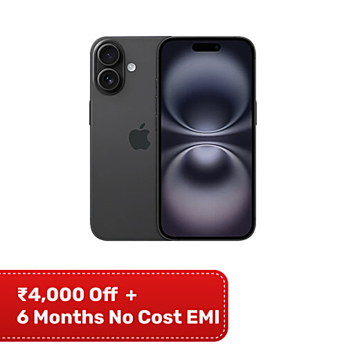 Buy Apple iPhone 16 (128GB, Black) Online at Best Price of Rs