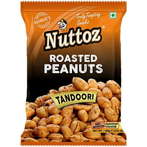 Buy Nuttoz Roasted Peanuts - Tandoori Online at Best Price of Rs 75 ...