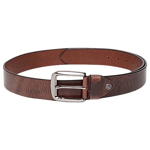 htc × fj cross bone NarrowBelt 34inch Buy Teakwood Leathers Brown Solid Leather Narrow Belt Online at