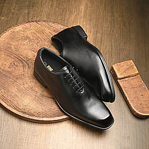 Hoversole Men's Warren Black Oxford Shoes, Pair