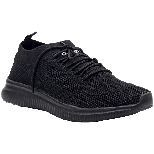 Buy Asian Footwear Men's Black Running Shoes Online at Best Price