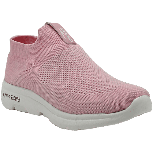 Asian Footwear Women's Pink Walking Shoes, Pair