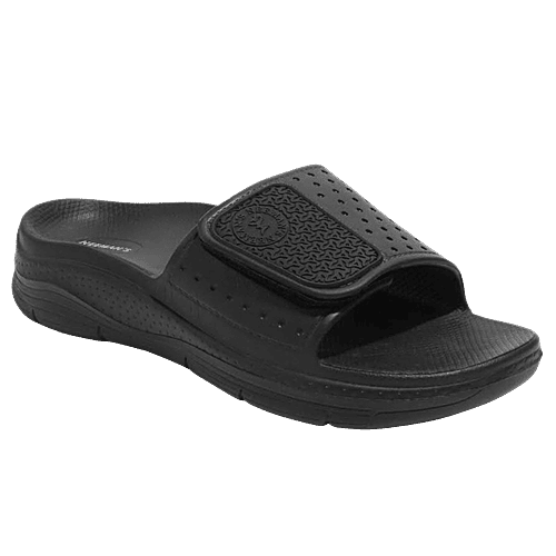 Mens Sandals Comfiest Mens Slides Neeman's Men's Black Slides, Pair