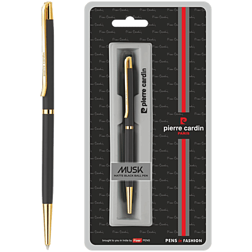 Pierre Cardin Paris Musk Matte Black Ball Pen, pc