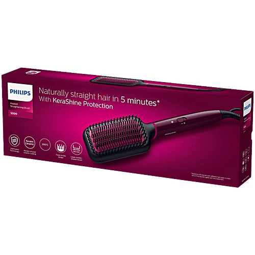 Buy Philips India 5000 Hair Straightening Brush with Thermo
