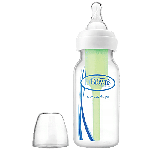Dr Brown's Options+ Narrow Anti-Colic Bottle White, Birth To M, 120 ml - Main Image