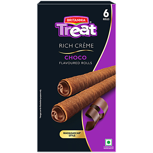 Treat Ürself Rosechoker satinpuffblouse Buy Britannia Treat Rich Creme Choco Flavoured Rolls Online at