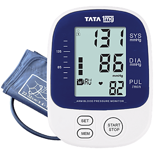 Buy Tata 1mg Digital Blood Pressure Monitor One Touch Operation