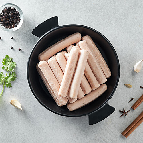 fresho! Plain Chicken Sausages, 250 g