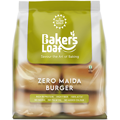 Buy Harvest Gold Baker's Loaf Zero Maida Burger Online at Best Price of ...