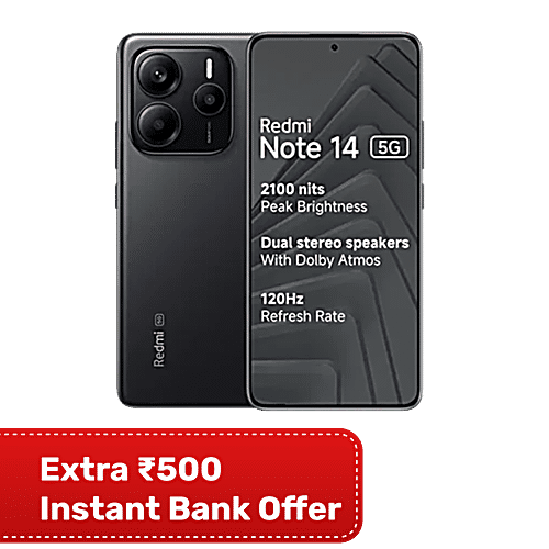 Redmi Note 14 5G 6GB RAM, 128 GB, Titan Black, Unit