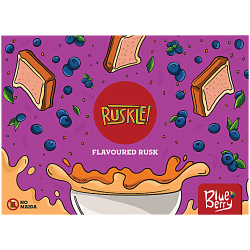 Buy Ruskle Blueberry Flavoured Rusk Online at Best Price of Rs 129 ...