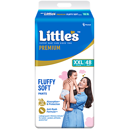 Buy Little's Premium Baby Diapers - xxL, 15 To 25 kg Online at