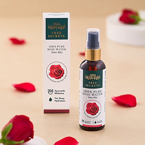 Buy Tree Secrets 100% Ayurvedic Pure Rose Facial Tonic-Water Mist ...