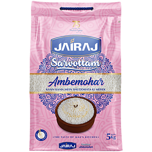 Buy Jairaj Sarvotam Ambemohar Rice Online at Best Price of Rs 1279 ...