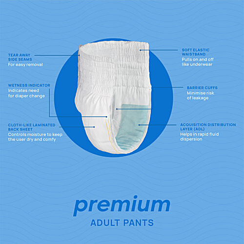Buy Dignity Premium Adult Pull Up Diapers - XL/XXL, 114-173 cm