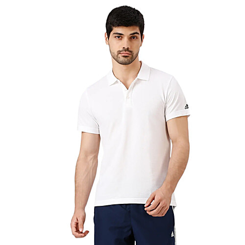Buy Adidas ESS Base Polo - White Online at Best Price of Rs 1799