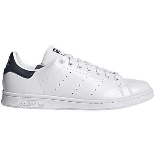 Adidas Men's Stan Smith Shoes FX5501, Core White/Dark Blue, Pair