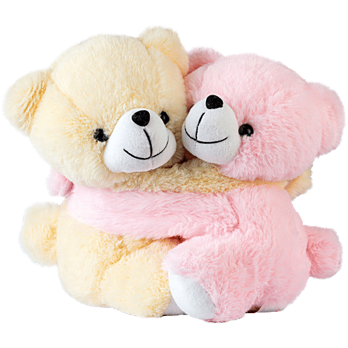 Dimpy Stuff Couple Teddy Bear Pink, Butter, pc