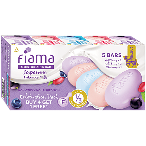 Buy Fiama Japanese Hokkaido Milk & Berries Moisturizing Soap Bars