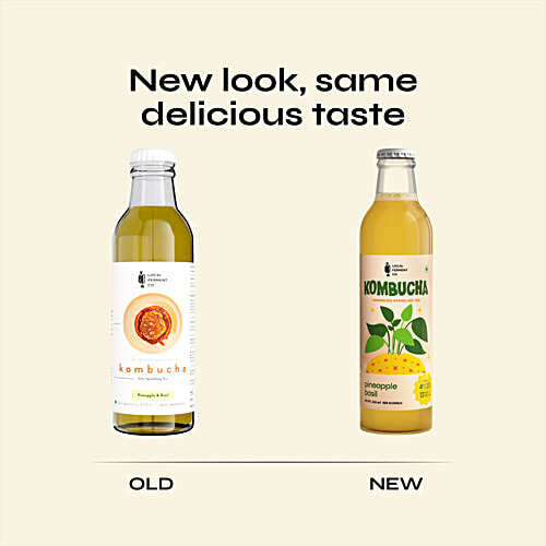 Buy Local Ferment Co Pineapple & Basil Kombucha - Live Sparkling