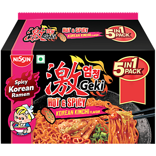 Nissin Geki Korean Kimchi Noodles 400 Gm