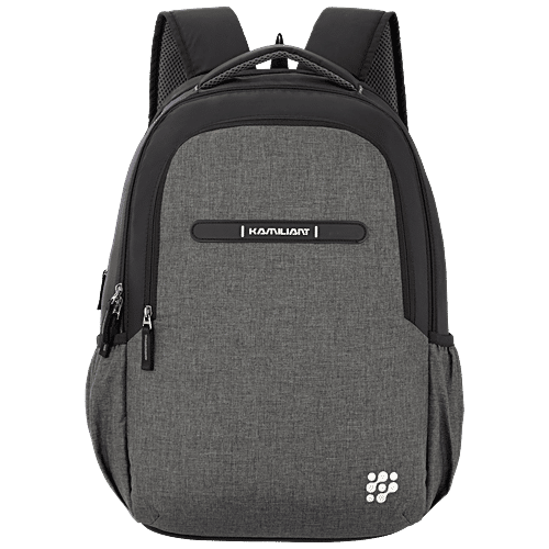 Kamiliant by American Tourister Maverick Polyester Laptop Backpack 30 L,  Grey Black, pc