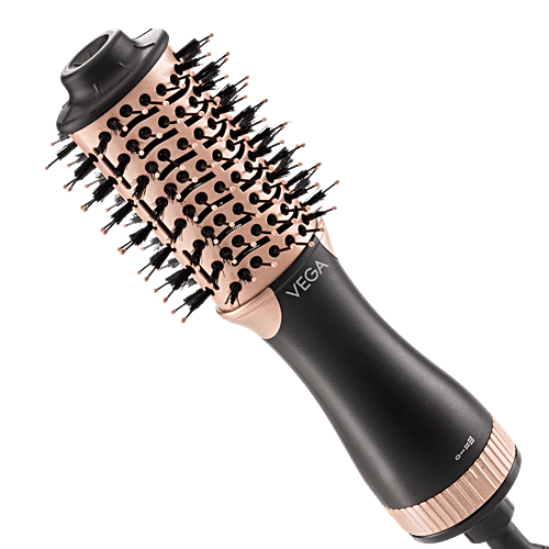 Vega LitStyle L3 Volumizer Hair Dryer Brush VHSD-03 For Women, Black  Gold, pc