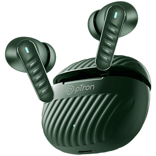 Buy pTron Bassbuds Bliss TWS Earbuds, Quadpro Mics, ENC Calls,40 H