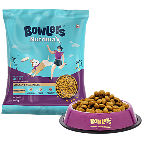 Buy Bowlers Nutrimax Chicken & Vegetables - Adult Dry Dog Food Online ...