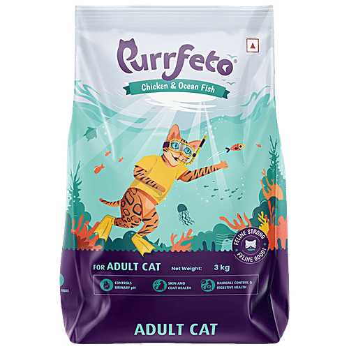 Purrfeto Chicken Ocean Fish Adult Dry Cat Food, kg