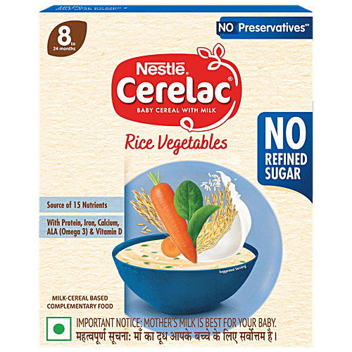 Cerelac Milk Free Baby Rice Buy Nestle Cerelac Rice Vegetables