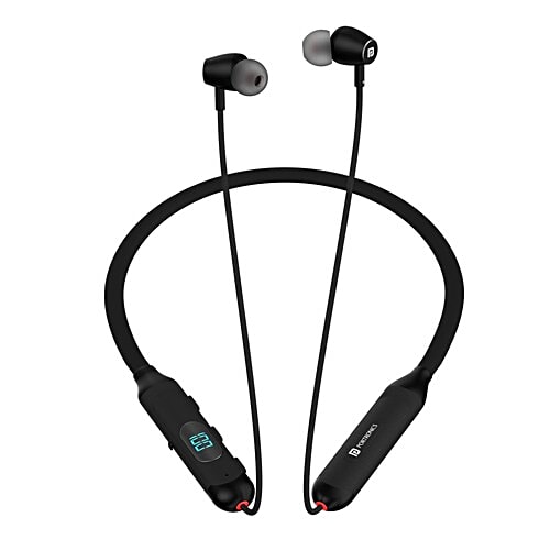 Portronics Harmonics Z8 Bluetooth Wireless Neckband Magnetic Earbuds, 40H  Playtime, Black, Unit