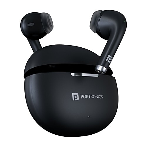 Portronics Harmonics Twins S19 Truly Wireless In Ear Earbuds With 30H  Playtime, Black, Unit