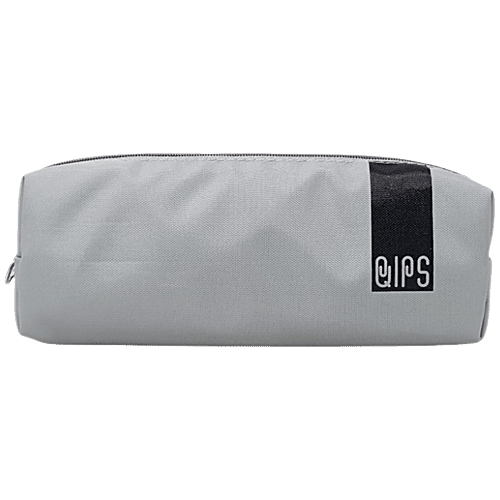 Buy QIPS Rectangle Shaped Polyester Zip Closure Solid Pencil Bag