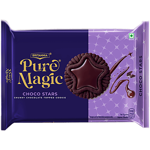 Buy Britannia Pure Magic Choco Stars Cookies Online at Best Price of Rs ...