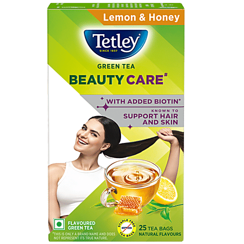 Tetley Beauty Care Lemon Honey Green Tea, 35 g