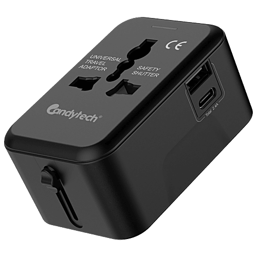 Adapter Ct Code Buy Candytech Travel Adapter - With Type C & Type A USB Port, CT C12 ...