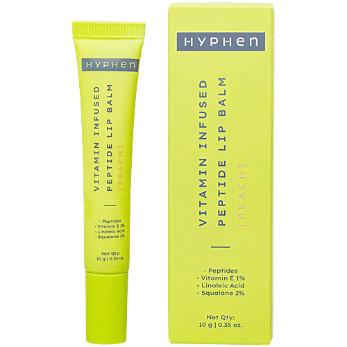 Buy Hyphen Vitamin Infused Peptide Lip Balm Peach Online at Best