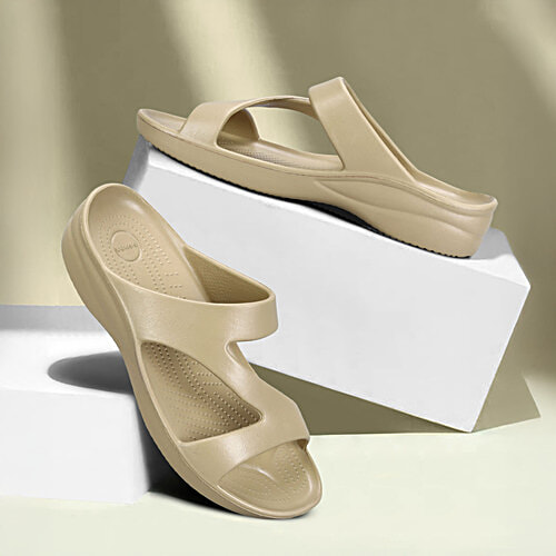 Paragon Womens Beige Flip-Flops, Pair - Main Image