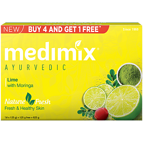 Medimix Ayurvedic Lime Mrnga Sp 125G*5 Cbd