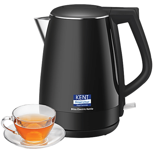 kent Bliss Electric Kettle 1500 W Power, L Capacity, Cool Touch  Exterior Body SS 304 Inner Body, pc