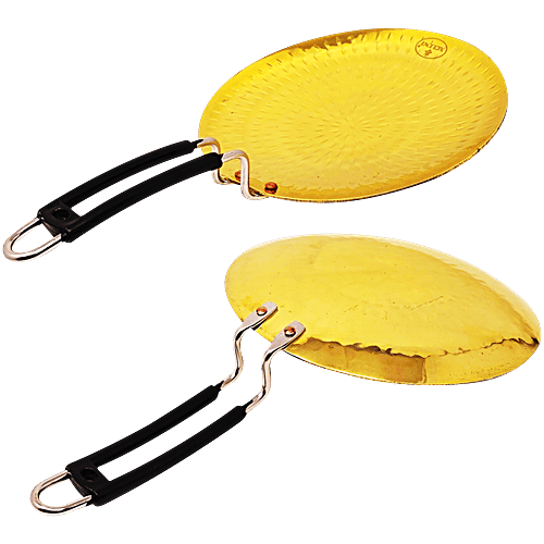 Buy Xclent High Quality Brass Pital Roti Puri Pratha Tawa - 25 cm ...
