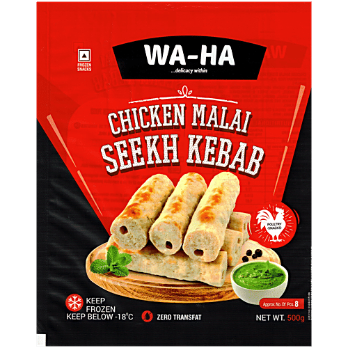 Waheed Chicken Buy WA-HA Chicken Malai Seekh Kebab Online at Best Price of Rs 365 ...