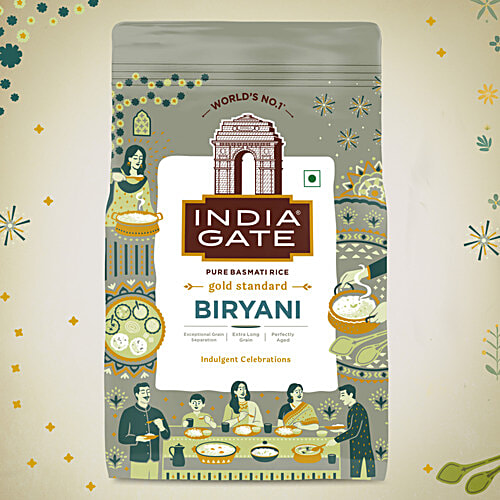 Buy India Gate Biryani Gold Standard Basmati Rice - Perfectly Aged ...