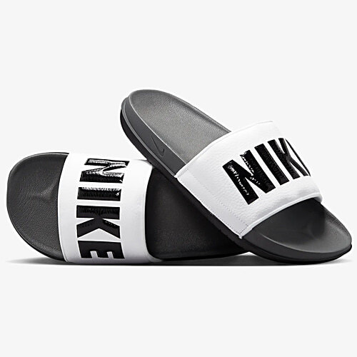 Buy Nike Offcourt Slide Dark Grey, White, Black Online at Best